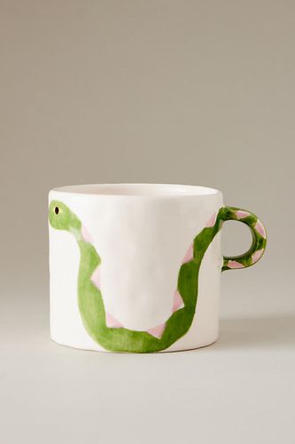 Lot de 2 mugs (Serpent et Ribbon) en Green chez Anthropologie - Anna + Nina - Modalova