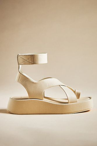 Spartiates plateforme avec bride entre-doigt en Beige taille: 39 - Par Anthropologie - Modalova