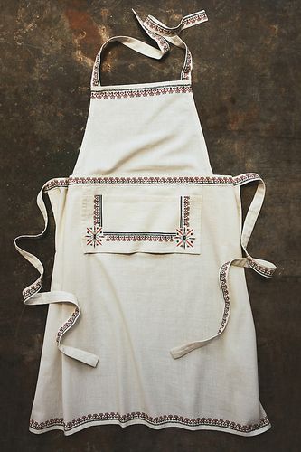 Tablier en coton motif jacquard Italian Hours for Anthropologie - Mimi Thorisson - Modalova