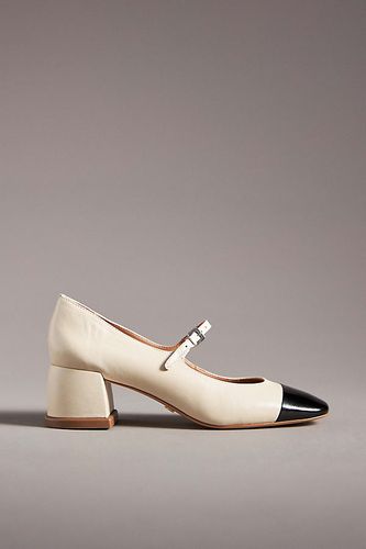 Talons Mary Janes en cuir color-block en Beige taille: 38 chez Anthropologie - Vicenza - Modalova