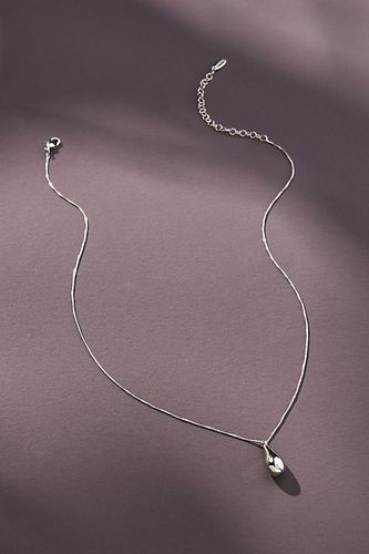 Teardrop Pendant Necklace en Silver chez - Anthropologie - Modalova