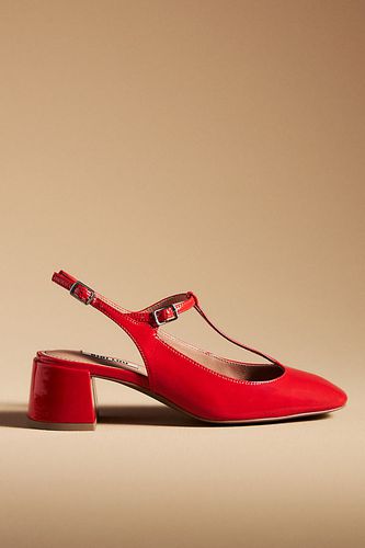 Chaussures en cuir à petits talons blocs Mignon en Red taille: 38 chez Anthropologie - Bibi Lou - Modalova