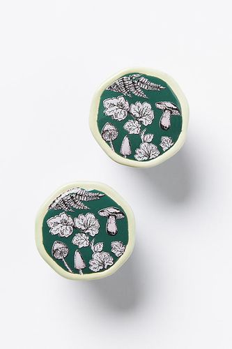 Elin Ceramic Knob en Green chez - Anthropologie - Modalova