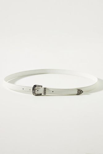 True Western Faux-Leather Belt en White, taille: S chez - Anthropologie - Modalova