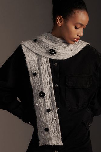 Pearl Cable Knit Sweater Vest Shrug chez Anthropologie - Maeve - Modalova