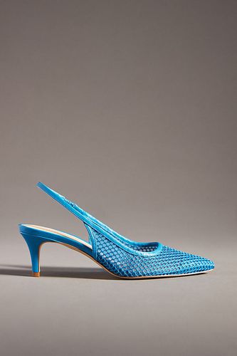 Chaussures à talons et bride arrière effet maille en Blue taille: 38 - Par Anthropologie - Modalova