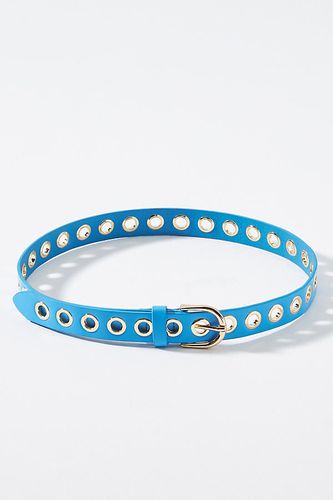 Leather Grommet Belt par en Blue, taille: XS - By Anthropologie - Modalova