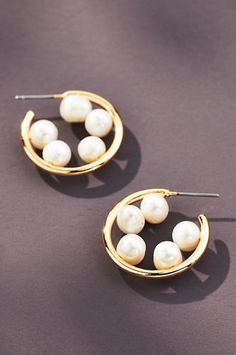 Anneaux plaqué or ornés de perles par en Gold - Par Anthropologie - Modalova
