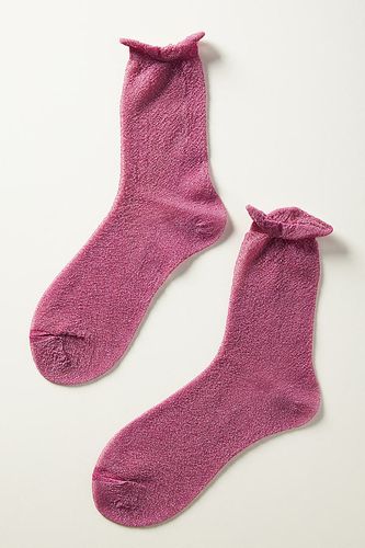 Chaussettes métallisées en lurex à volants par en - By Anthropologie - Modalova