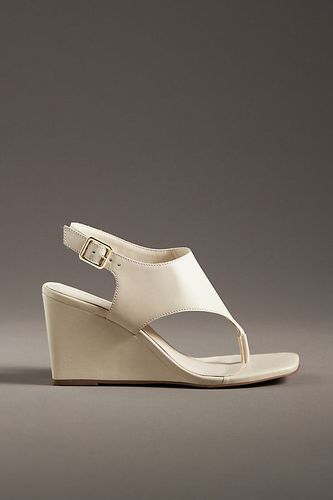 Leather Wedge Heels en Beige taille: 36 - By Anthropologie - Modalova