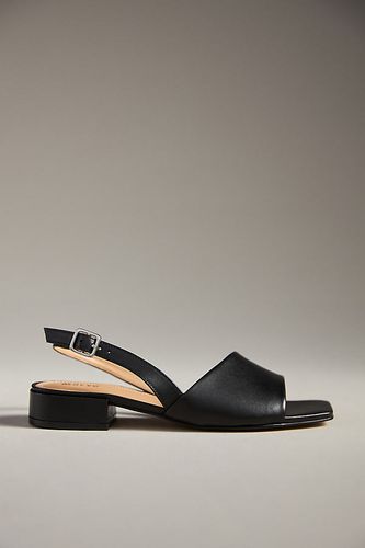 Sandales en cuir à lanière asymétrique et bride arrière en Black taille: 36 chez Anthropologie - Maeve - Modalova