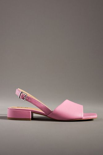 Sandales en cuir à lanière asymétrique et bride arrière en Pink taille: 36 chez Anthropologie - Maeve - Modalova