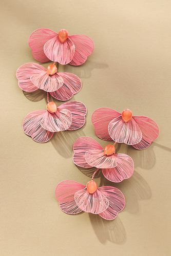 Boucles d'oreilles goutte Wire Petals par en Pink - By Anthropologie - Modalova