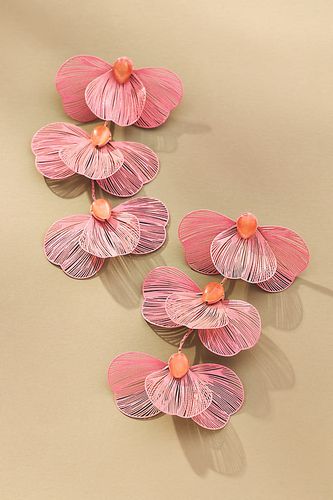 Boucles d'oreilles goutte Wire Petals par en Pink - By Anthropologie - Modalova