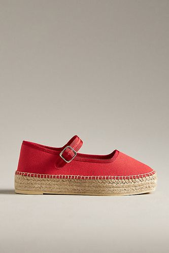 Mary Jane Espadrille Flats en Red taille: 37 chez Anthropologie - Maeve - Modalova