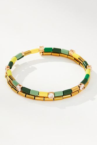 Bracelet plaqué or spirale orné de perles par en Green, chez Anthropologie - Serefina - Modalova