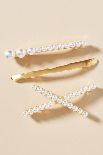 Lot de 3 barrettes ornées de perles par en White - Par Anthropologie - Modalova