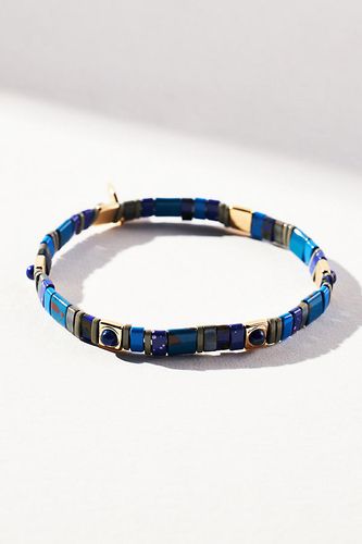 Bracelet en perles plaqué or Chicklet par en Blue - Par Anthropologie - Modalova