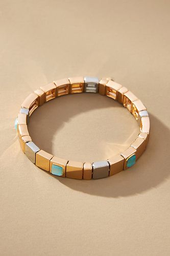 Bracelet plaqué or orné de pierres de taille moyenne Chicklet par en Blue - Par Anthropologie - Modalova