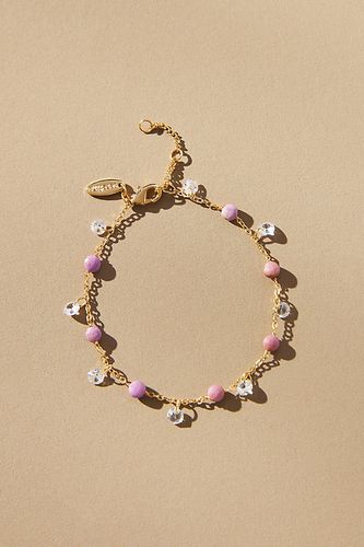 Bracelet plaqué or à breloque pierre de naissance par en Purple, chez Anthropologie - Serefina - Modalova