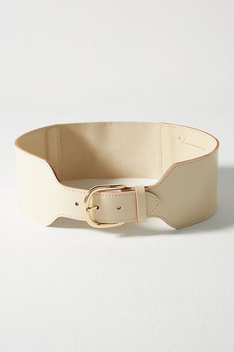 Smooth Leather Tall Belt en Beige, taille: XS chez - Anthropologie - Modalova
