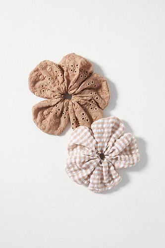 Flower Hair Scrunchies, Set of 2 par - By Anthropologie - Modalova