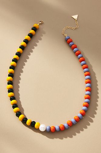 Collier en plaqué or et perles de couleur par en Yellow - Par Anthropologie - Modalova