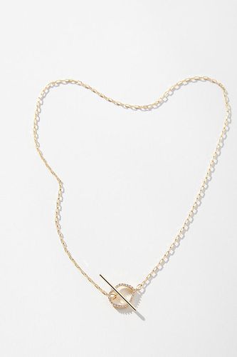 Délicat collier plaqué or avec barre et cercle par en - Par Anthropologie - Modalova
