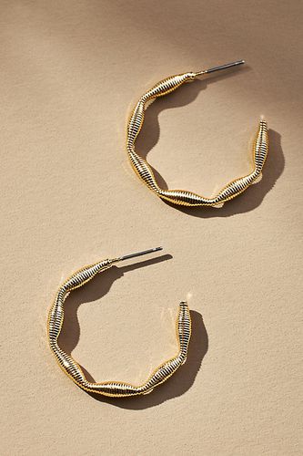 Boucles d'oreilles créoles côtelées par en Gold - By Anthropologie - Modalova
