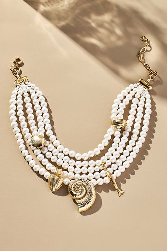 Collier de vie marine à perles superposées par en White - By Anthropologie - Modalova