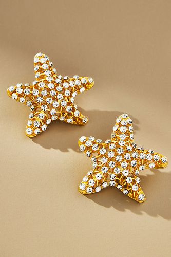Boucles d'oreilles clous Étoile de mer Cristal par en Yellow - By Anthropologie - Modalova