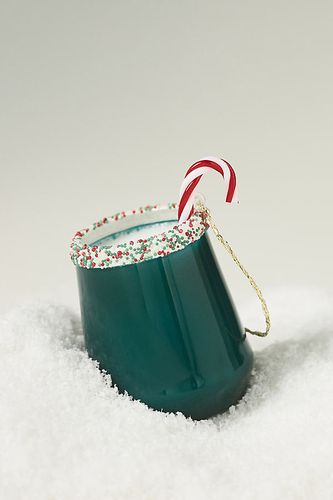 Ornement de Verre à Cocktail Menthe Poivrée en chez - Anthropologie - Modalova