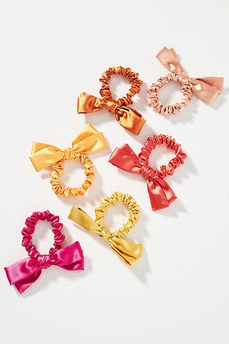 Élastiques à cheveux en satin avec naud, ensemble de 6 en Orange chez - Anthropologie - Modalova