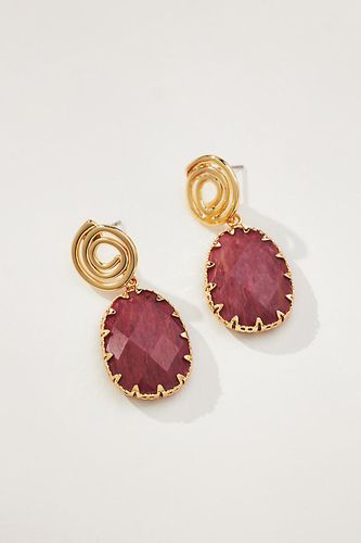 Boucles d'Oreilles Goutte en Spirale Mini Plaqué Or par en Pink - By Anthropologie - Modalova