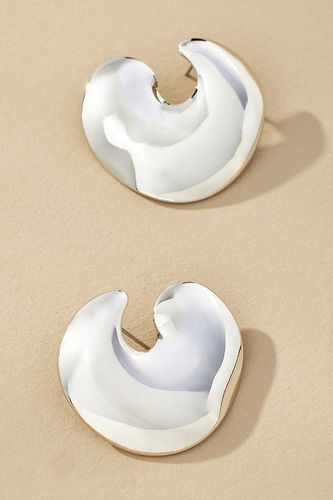 Boucles d'oreilles créoles abstraites brillantes par en Silver - By Anthropologie - Modalova