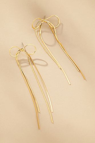 Boucles d'oreilles pendantes en métal Slinky avec naud par en Gold - By Anthropologie - Modalova