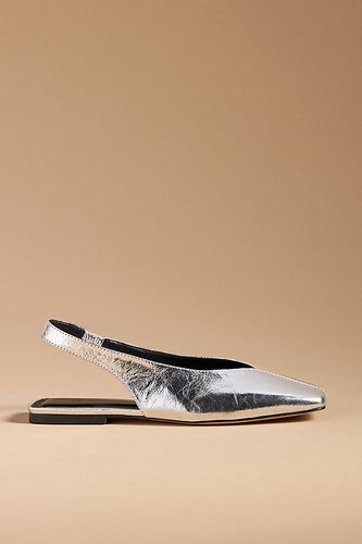 Ballerines à Bride Arrière Bout Carré en Silver, taille: 37 chez Anthropologie - Maeve - Modalova