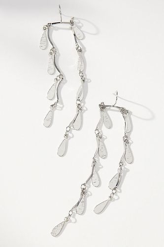 Boucles d'Oreilles Pendantes Double Volant Frange par en Silver - By Anthropologie - Modalova