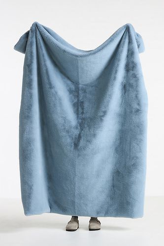 Couverture en Fausse Fourrure Sophie en Blue taille: 60 x 70 chez - Anthropologie - Modalova