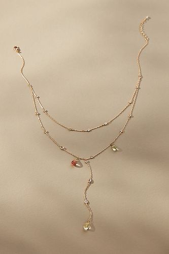 Collier Lariat Superposé Pierre Coucher de Soleil par en Gold - By Anthropologie - Modalova