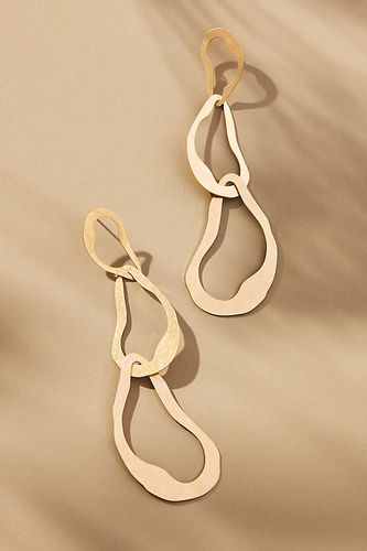 Boucles d'oreilles pendantes XL à anneaux ondulés par en Gold - By Anthropologie - Modalova