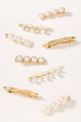 Pinces à cheveux en perle, ensemble de 8 par en White - By Anthropologie - Modalova