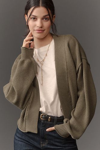 Cardigan en maille gaufrée Livvy blanc plat par en chez Anthropologie - Flat White - Modalova