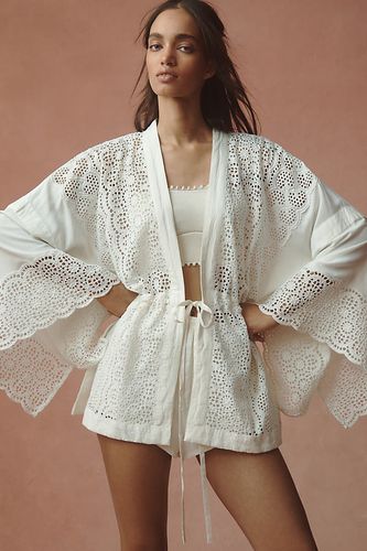 Haut Noué Devant Broderie Anglaise Par Anthropologie par en Beige - By Anthropologie - Modalova