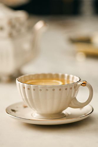 L'ensemble de tasse à thé et soucoupe en grès x Anthropologie en - The Met - Modalova