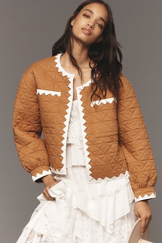 Veste Matelassée à Garniture en Zigzag Par Anthropologie par en taille: M/L - By Anthropologie - Modalova