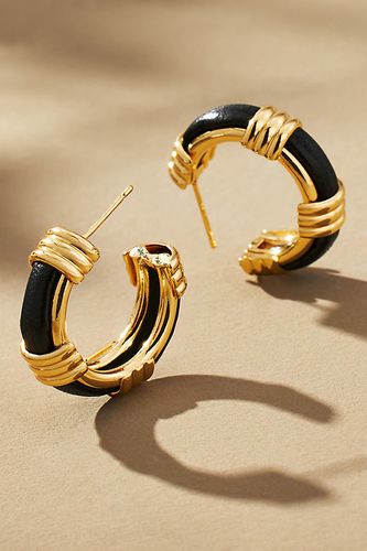 Boucles d'oreilles en cuir à anneaux côtelés par en - By Anthropologie - Modalova