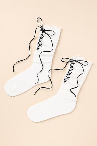 Chaussettes à lacets en White chez Anthropologie - Casa Clara - Modalova