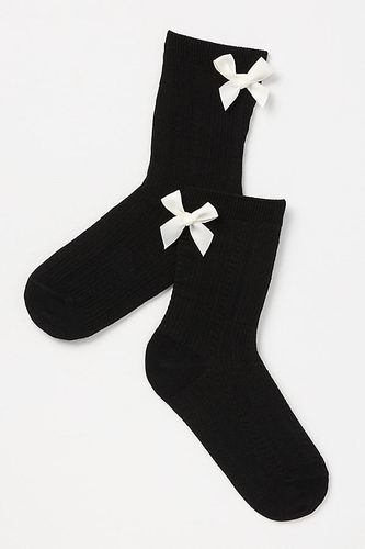 Chaussettes à naud en Black chez Anthropologie - Casa Clara - Modalova