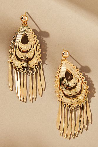 Boucles d'oreilles Western en forme de larme à franges par en - By Anthropologie - Modalova